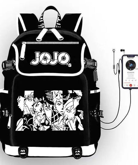 JoJo's Bizarre Adventure Anime Backpack Student School Shoulder Bag Large Capacity Youth Outdoor Travel Backpack Fashion Gift