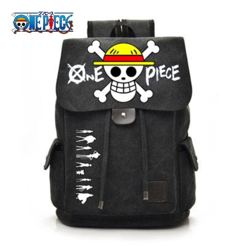 One Piece Anime Backpack Cosplay Luffy Unisex Students School Bag Large Capacity Bookbag Laptop Travel Rucksack Outdoor Bag