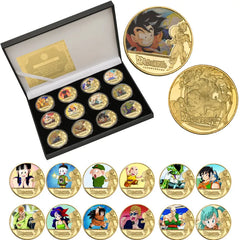 Dragon Ball Commemorative Gold Coin — Goku & Vegeta Collectible
