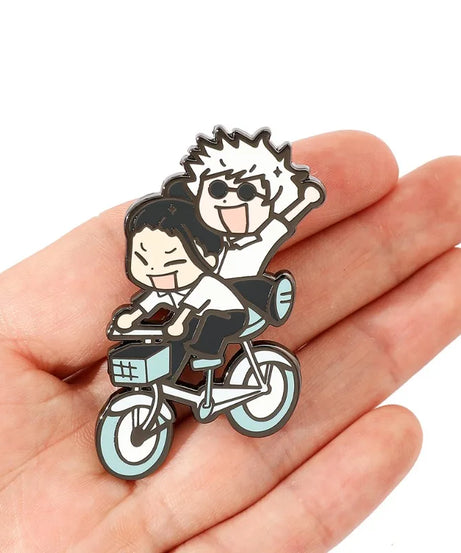 Jujutsu Kaisen Gojo and Geto Suguru Metal Alloy Drip Oil Brooch Cute and Creative Five Pieces of Wu Xia Youjie Brooch Accessorie