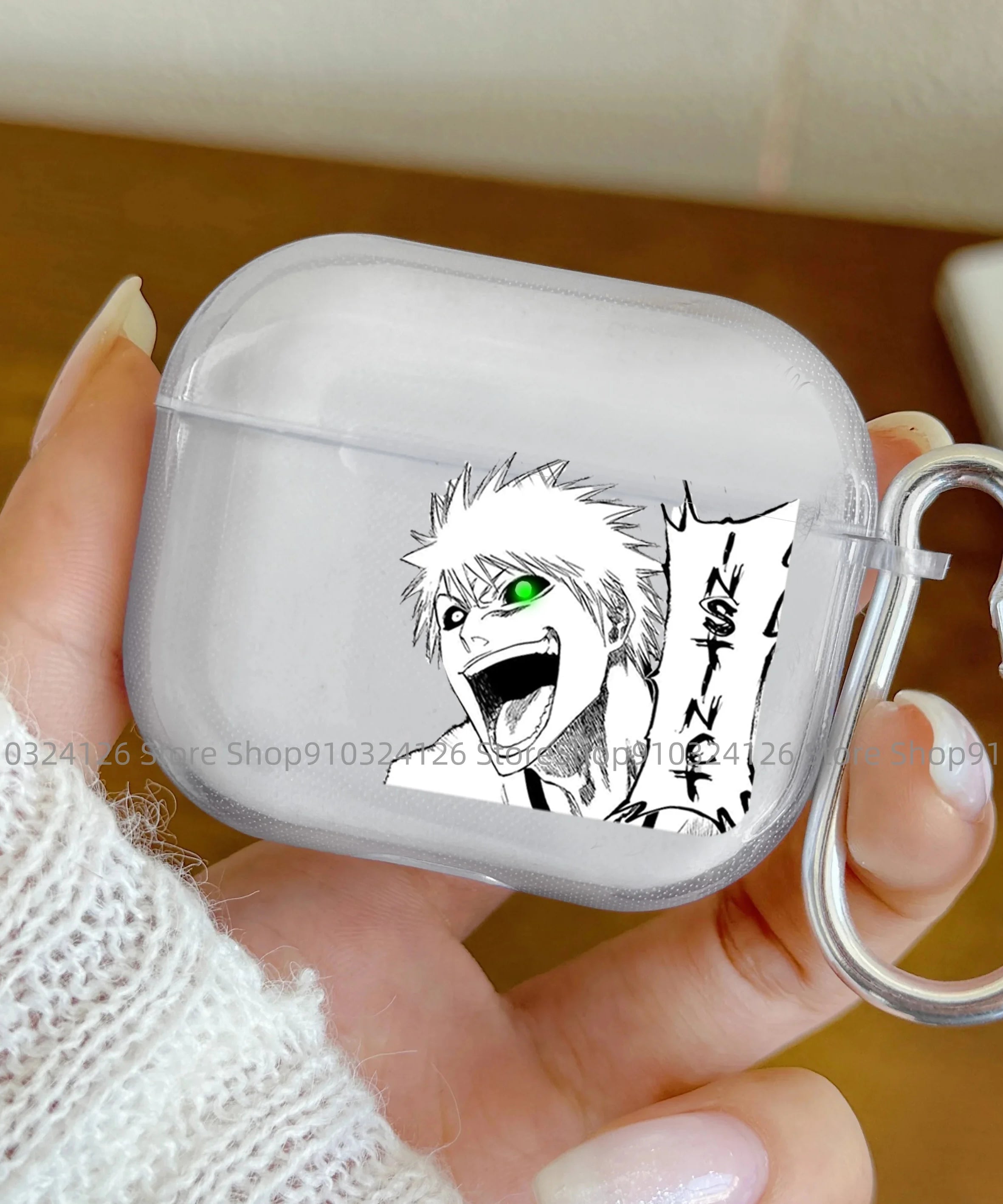 Anime Bleach Wave Kurosaki ichigo Japan Case for Airpods  Pro 2 1 3 Soft Silicone Cover Air Pods4 1/2/3Earphone Cover