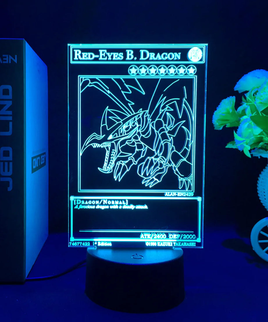 Anime Action Figure Led Night Light Manga Yu Gi Oh Dark Magician Girl for Kid Bedroom Decor Lamp Kawaii Room Decor Light