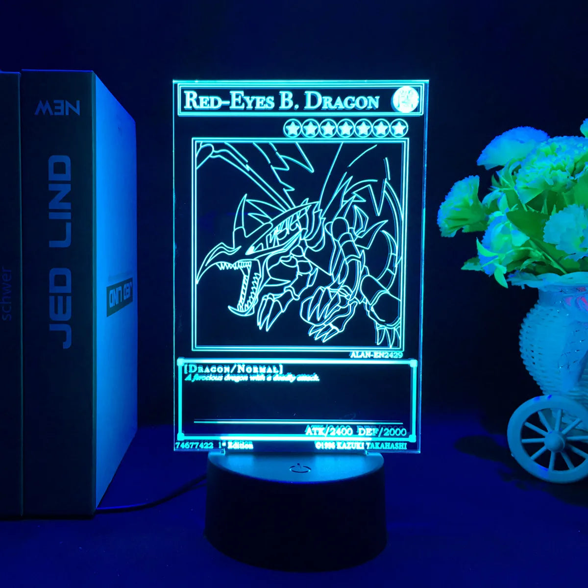 Anime Action Figure Led Night Light Manga Yu Gi Oh Dark Magician Girl for Kid Bedroom Decor Lamp Kawaii Room Decor Light