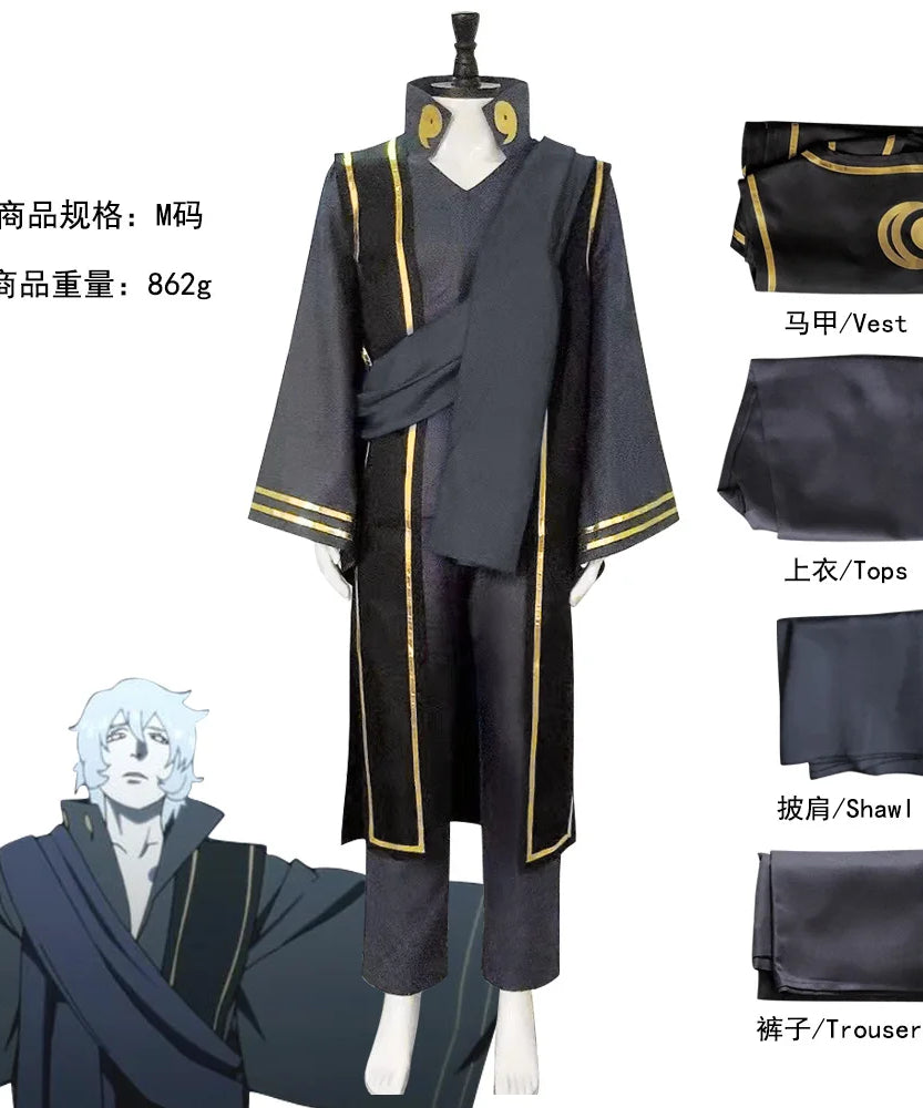 Anime Peripheral Otsutsuki Toneri Cosplay Costume Wedding Outfit Men Halloween Carnival Cosplay Otsutsuki Toneri Clothes Gift
