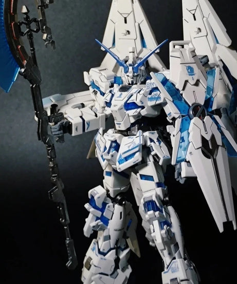 Hg 1/144 Star Motion Perfect Unicorn Rx-0  Assembly Model Kit  Action Figures Plastic model toys Collectible Model Boy's Gift