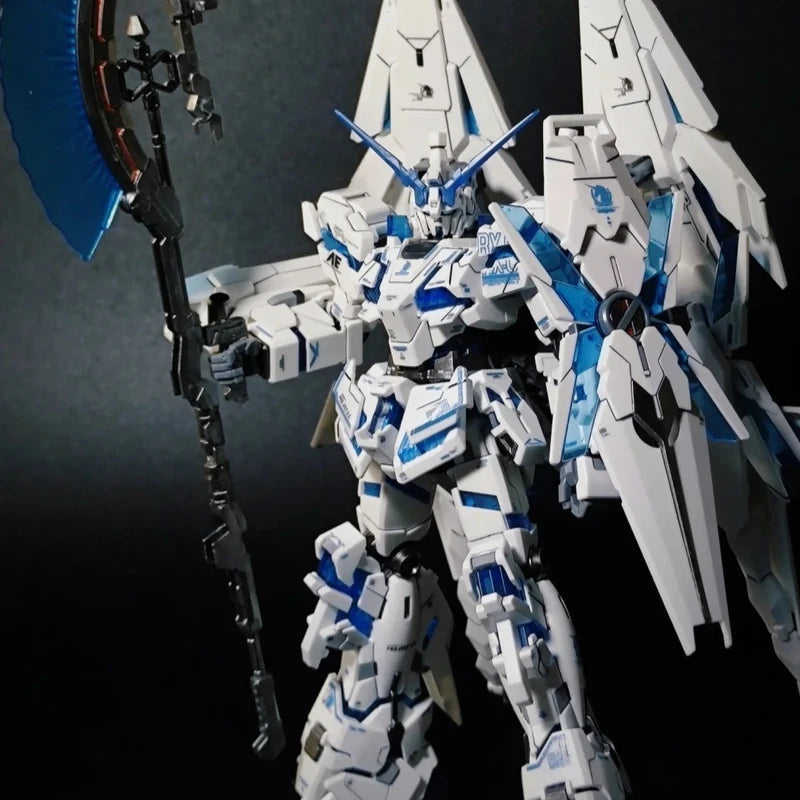 Hg 1/144 Star Motion Perfect Unicorn Rx-0  Assembly Model Kit  Action Figures Plastic model toys Collectible Model Boy's Gift