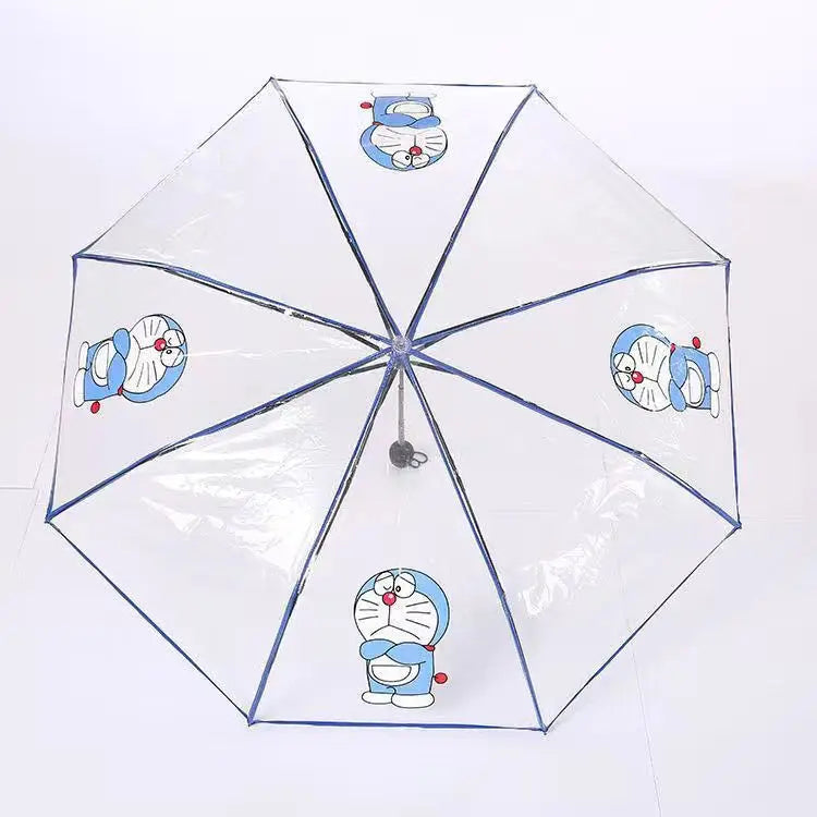 Doraemon sun umbrella cute personality creative fashion folding thickened sunscreen sunshade umbrella holiday gift
