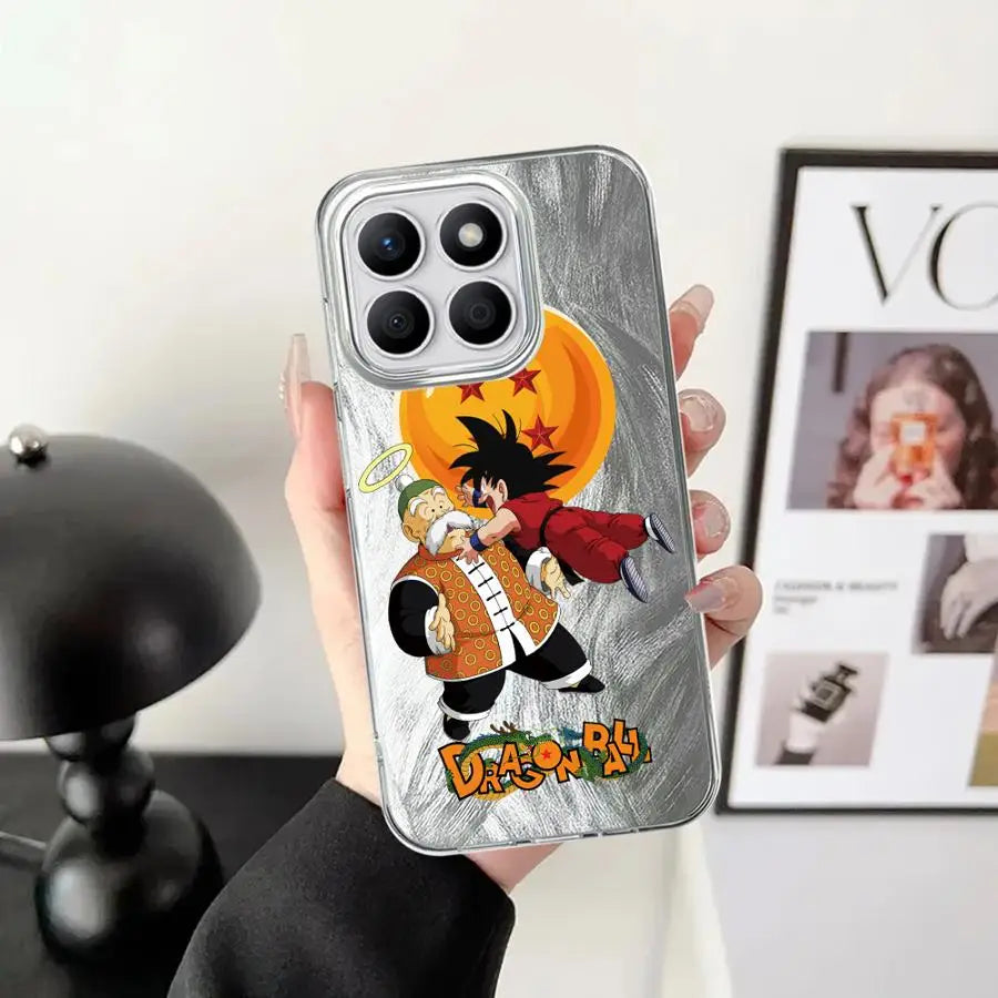 Black Soft Shell Phone Case for Honor X9c X9b X8c 200 Pro X9a X8a 200 400 Lite X7b X8b Cute Dragon Ball