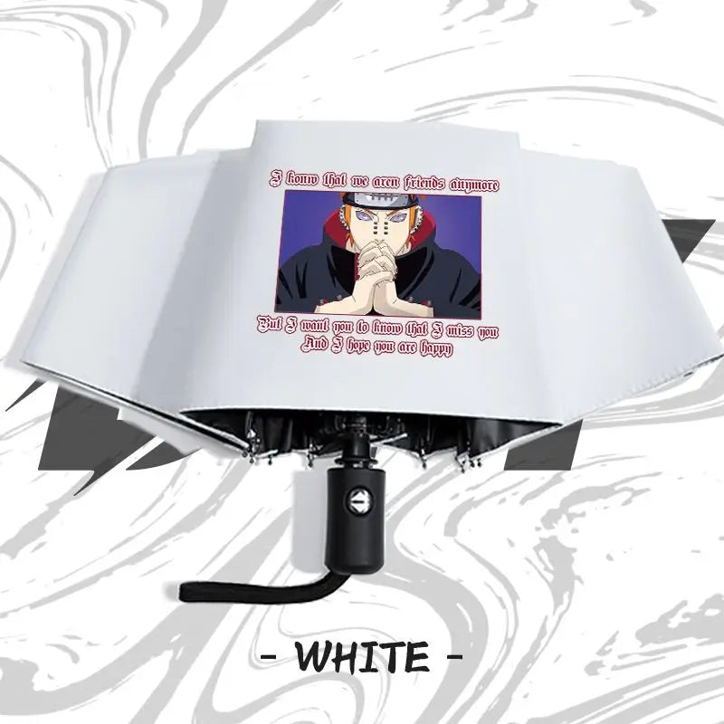 Naruto anime peripheral automatic umbrella Naruto Namikaze Minato Uchiha Itachi Kakashi Haruno Sakura sunshade umbrella gift
