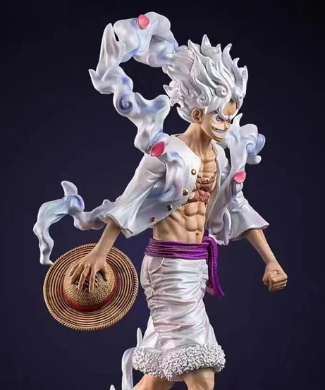 23cm One Piece Anime Pop Monkey D Luffy Action Figure Anniversary Model Gear 5 Nika Luffy Pvc Statue Doll Collection Toys