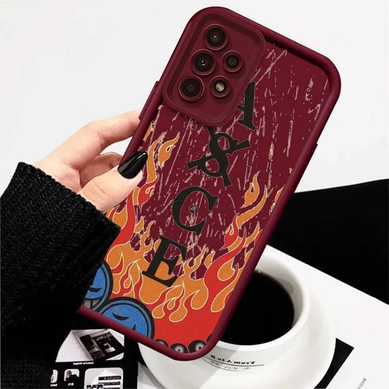 One Piece Nami D. Luffy Cute For Samsung A71 A52 A51 A34 A33 A22 A16 A15 A13 A04 A06 Note 20 Ultra 5G Eye Ladder Phone Case