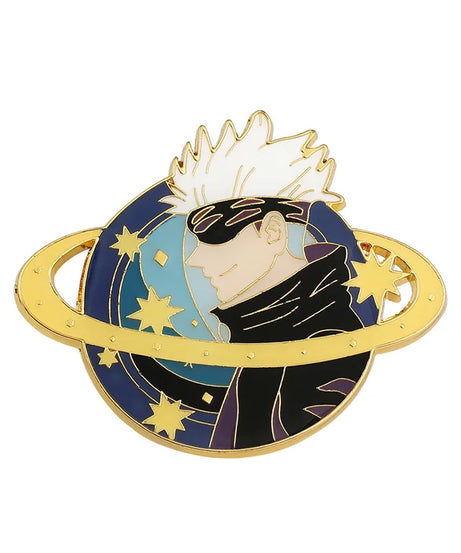 Anime Jujutsu Kaisen Badge Brooch Gojo Satoru Fushiguro Megumi Cosplay Metal Woman Man Pin Broochs Accessories