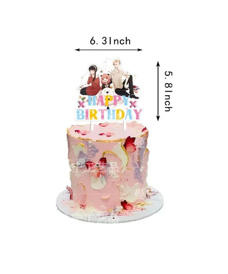 Spy X Family Birthday Decoration Foil Balloon Disposable Tableware Set Anya Yor Forger Twilight for Kids Birthday Party Supplies