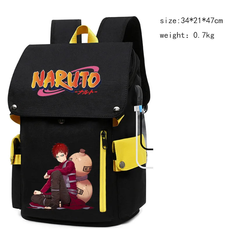 Naruto Anime Laptop Backpack – Large Capacity Travel & School Bag