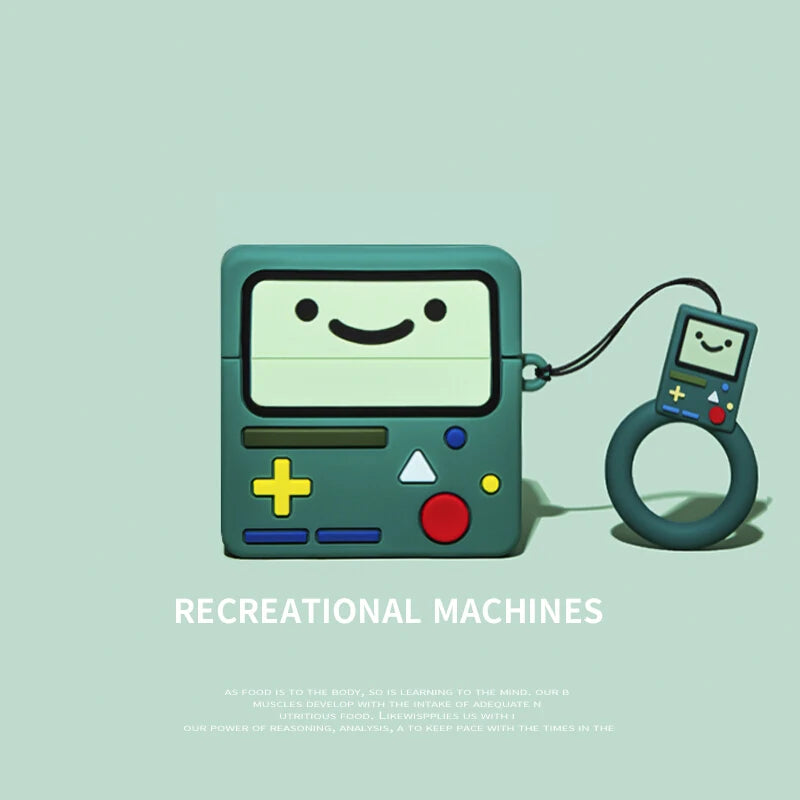 Protective Case for Airpods 4 3 2 Cover for Apple AirPods Pro2 Pro 2nd Generation Shell Game Console Anime Robot Fire