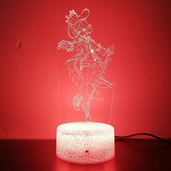 Genshin Impact Furina 3D LED Lamp — Acrylic Night Light
