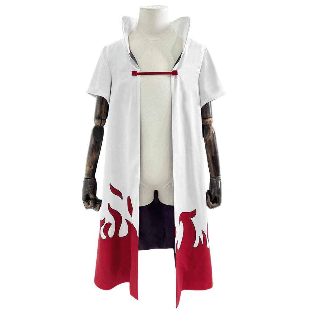 Anime Minato Namikaze Cosplay Costume – Cloak, Vest, Shirt, Pants & Pouch Set 7