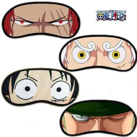 New One Piece  Anime Luffy Eye Mask Patch Cute Light Shielding Eye Mask Three Dimensional Breathable Sleeping Eye Mask