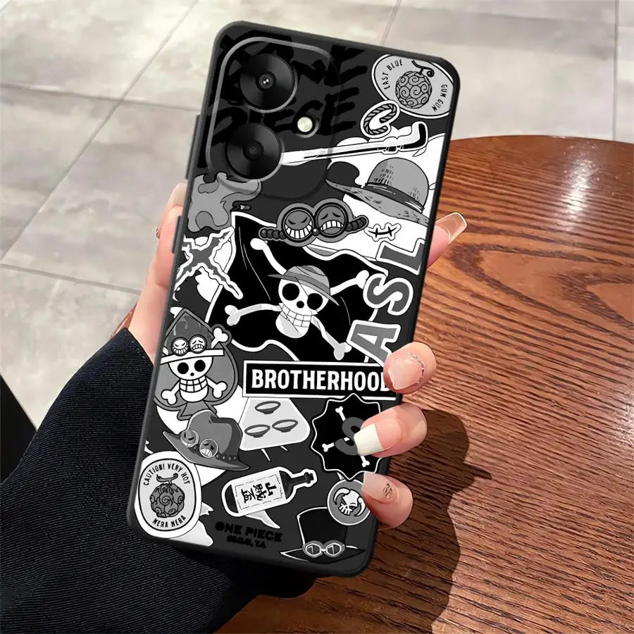 Case for Xiaomi Redmi 12 A5 9A 9C K60 9T 13C K40 K50 Gaming 10 A1 A2 Plus 12C Soft Back Phone Cover Cool Anime Characters