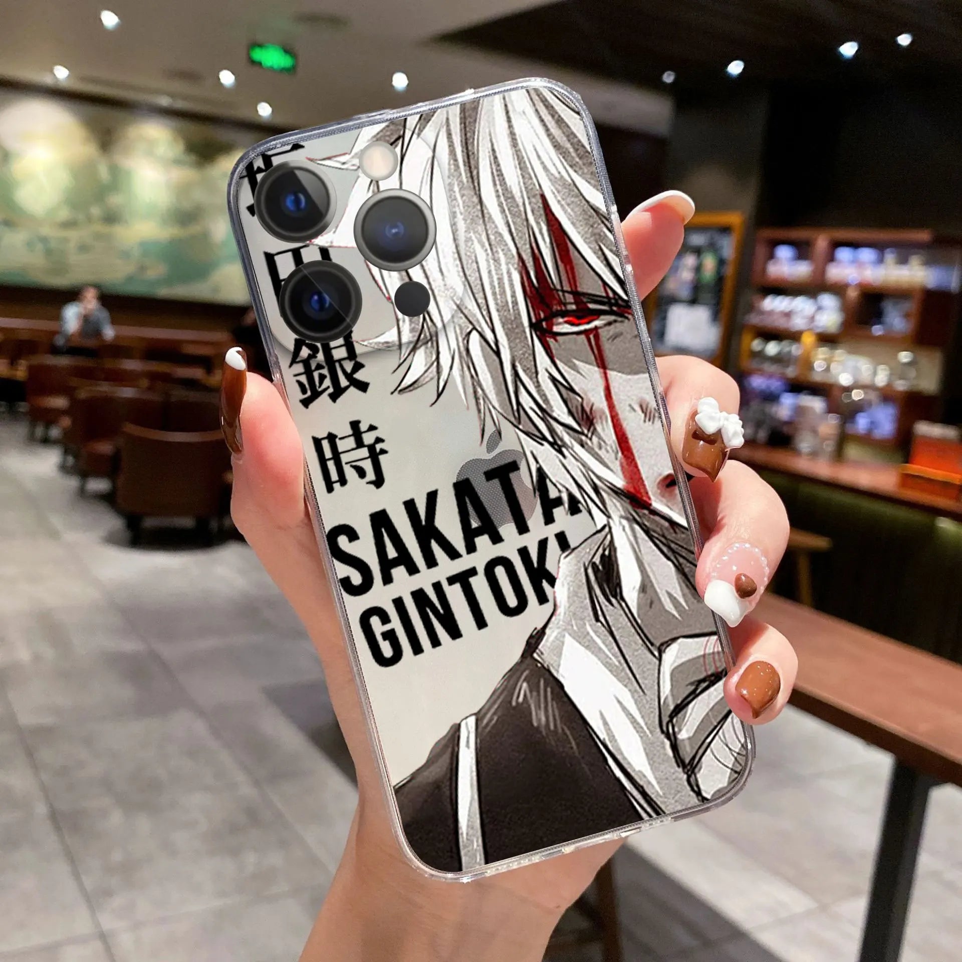 Comics Gintama Gintoki Sakata Phone Cover For iPhone 11 12 13 14 15 16 17 Pro Max 17AIR 16 Plus Clear Soft Silicone TPU Case