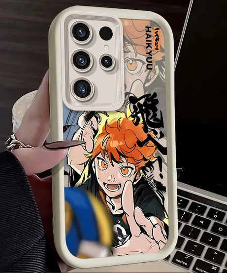 Anime Haikyuu Shoyo Hinata Case For Samsung Galaxy S24 S25 S23 Ultra S22 S21 Plus FE A36 A56 A26 A16 A06 A15 A25 A35 A55 5G Etui