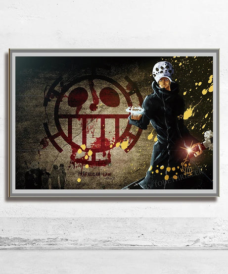 One Piece Wall Art – Trafalgar Law & Eustass Kid Anime Poster Decor