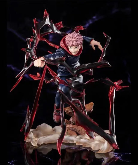 19cm Jujutsu Kaisen Itadori Yuji black flash action figure collection toys Christmas gift doll with box