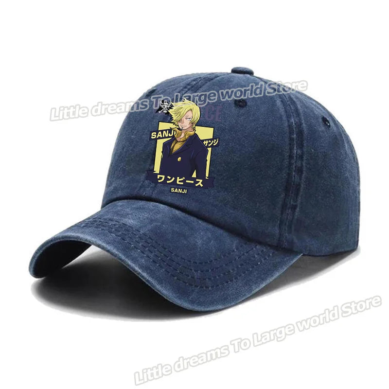 One Piece Baseball Cap Men Anime Printed Snapback Hat Adult Women Summer Sunshade Caps Unisex Hip Hop Casual Adjustable Hat Gift