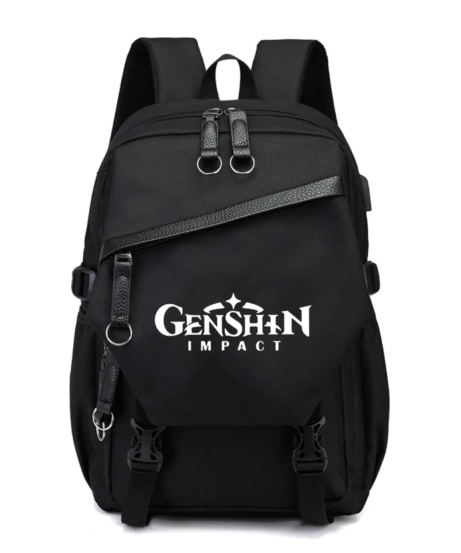 Genshin Impact Anime New Schoolbag Junior High School Primary School Students Men and Women Large-capacity Multi-layer Backpack