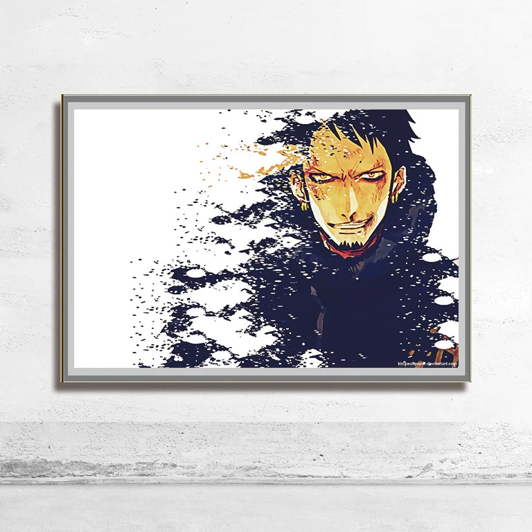 One Piece Wall Art – Trafalgar Law & Eustass Kid Anime Poster Decor