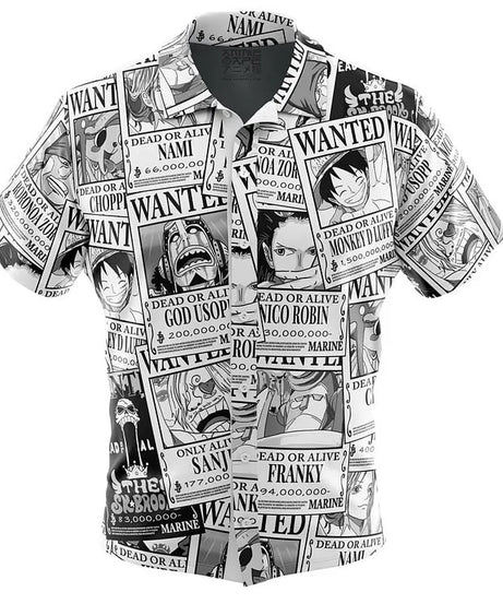 One Piece Luffy Anime Button Up Hawaiian Shirt Fashion Trend Breathable Loose Versatile Casual Sports Summer Men Cosplay Clothes