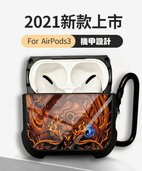 Naruto Anime AirPods Case – Sasuke & Obito Design for AirPods Pro/3