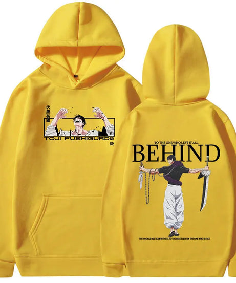 Anime Jujutsu Kaisen Fushiguro Toji Hoodies Men's Women Clothing Fashion Hip Hop Oversized Sweatshirts Casual Harajuku Pullovers