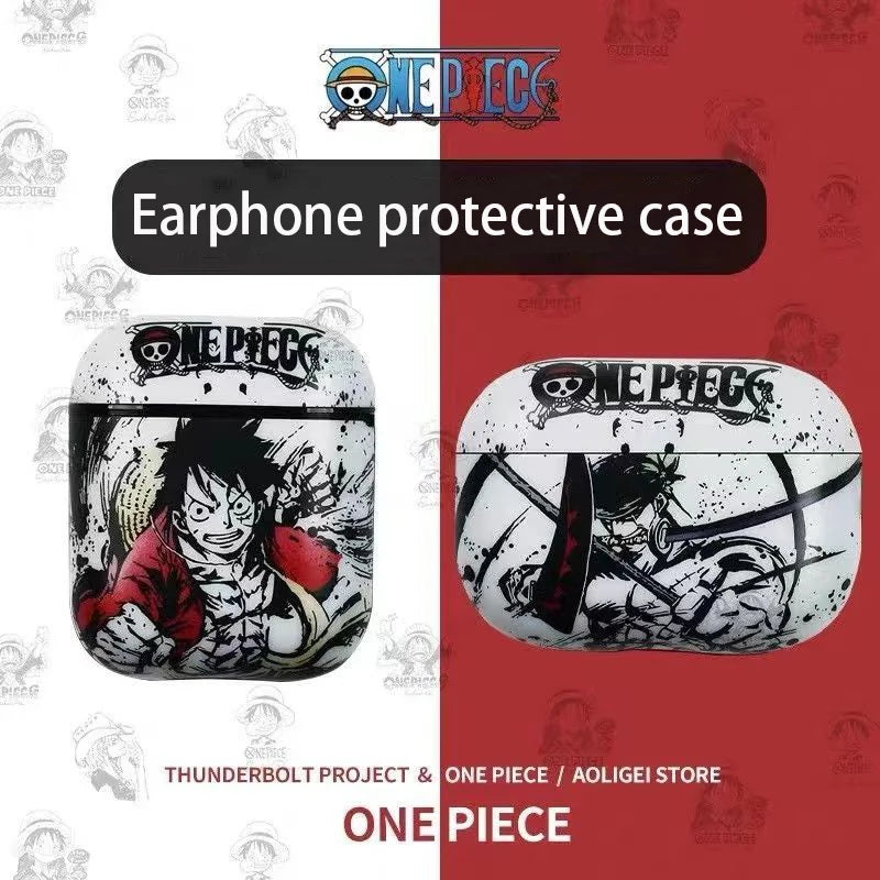 Anime One Piece Luffy Zoro Airpods Pro 2 Smart Cover Airpods 1/2/3 Protective Case for Iphone Bluetooth Earphones
