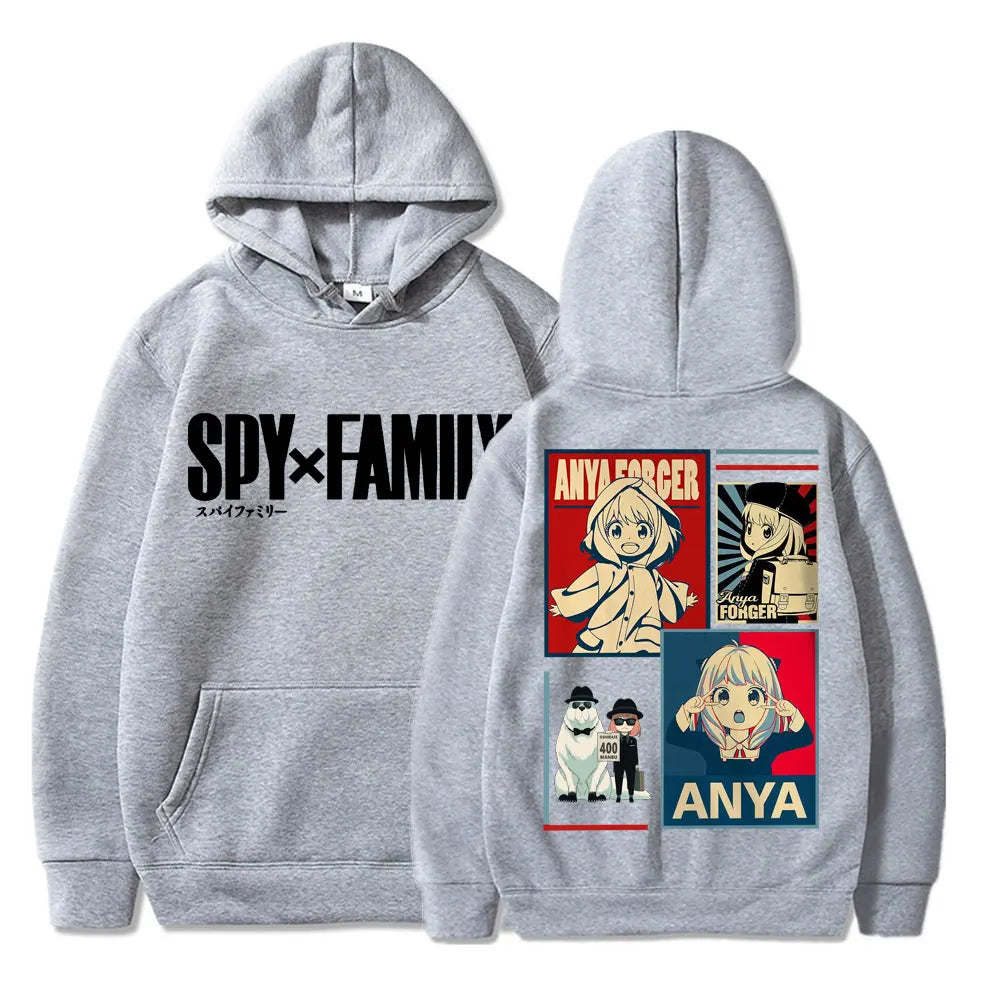 Spy x Family Anya Forger Kawaii Manga Aesthetic Hoodie – Fleece Oversized Sweatshirt 2