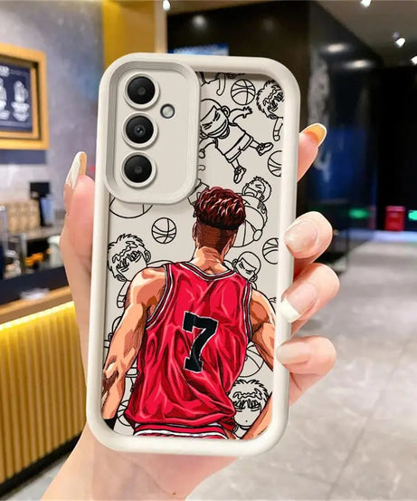 Slam Dunk Anime Phone Case – Soft Cover for Samsung Galaxy A15–A55 (4G/5G)