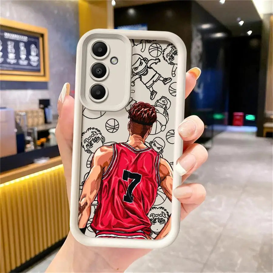Slam Dunk Anime Phone Case – Soft Cover for Samsung Galaxy A15–A55 (4G/5G)