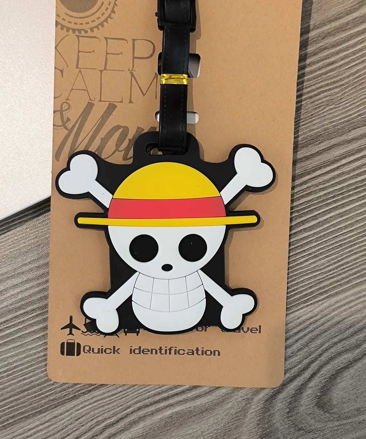 Anime One Piece Boarding Check in Hang Tag Accessories Joba Lu Fei Suolong Luggage Tag Cute Creativity