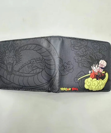 Dragon Ball Wallet Children's Simple Fashion Pu Leather Multifunction Storage Cards Banknotes Business Cards Card Pack