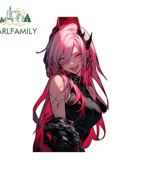 13cm x 7.4cm Zero Two Anime Car Sticker Motorcycle Bumper Funny Laptop Sunscreen Decal Scratch-Proof Fashion Decor