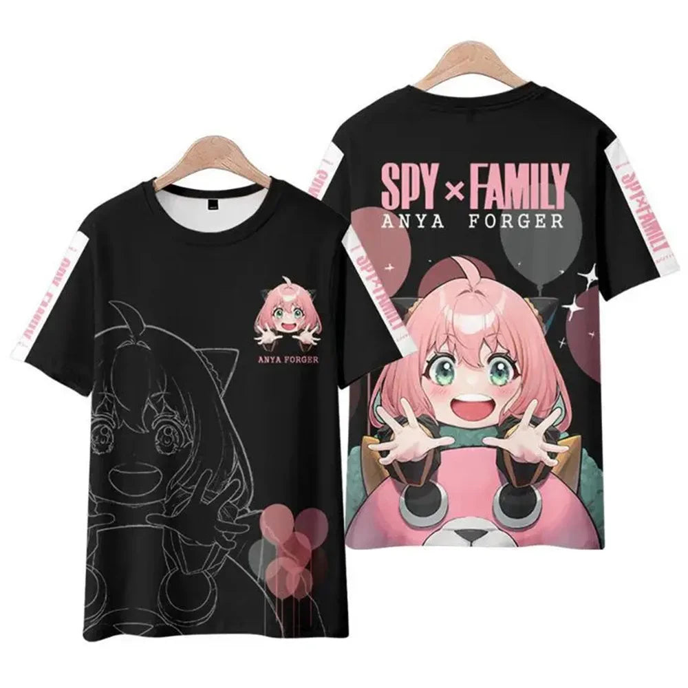 Spy x Family Anya Forger 3D Graphic T-Shirt Harajuku Kawaii Oversized Tee 6