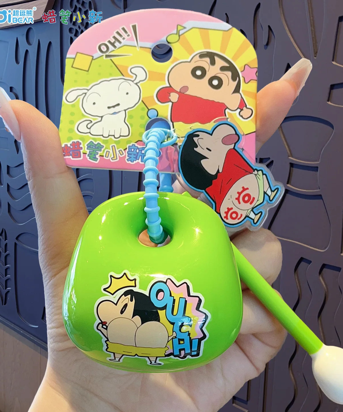 Crayon Shin-chan Keychain Anime Doll Pendant Keyrings for Men Women Phone Bag Hanging Jewelry Decoration Car Key Ring