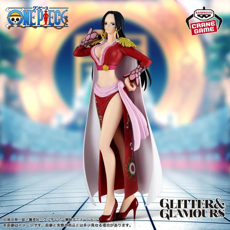 Glitter & Glamours One Piece Boa Hancock 22Cm Anime Action Figure PVC Collectible Model Toys Children's Gifts