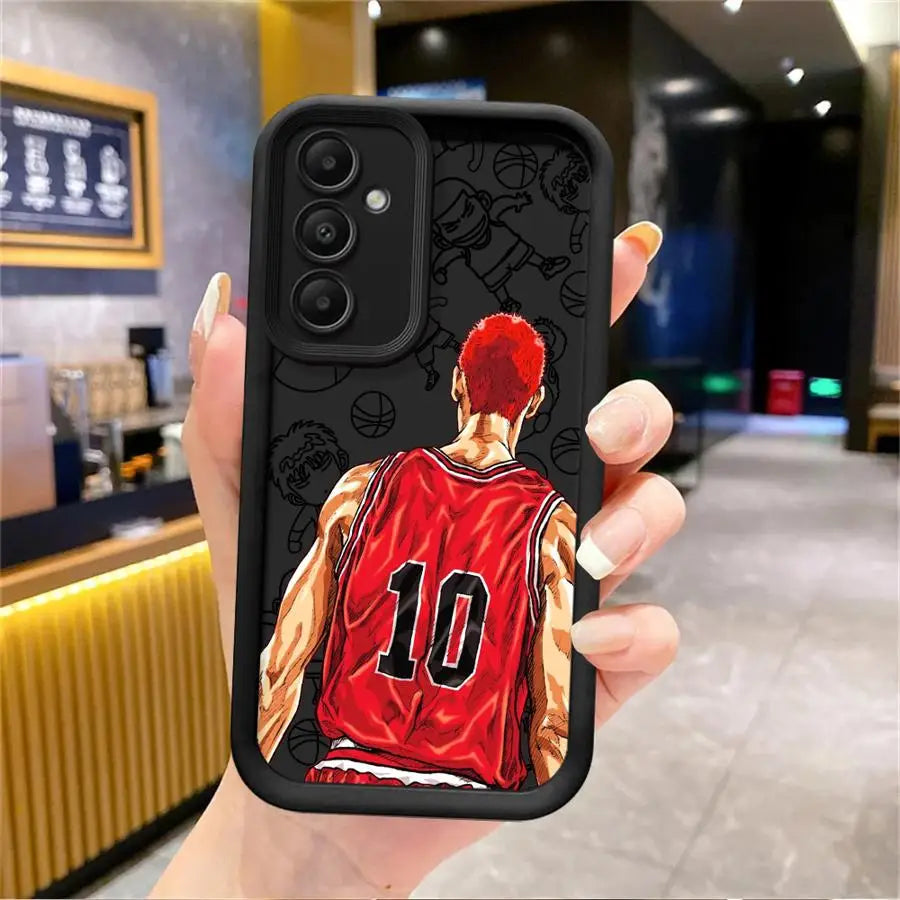 Slam Dunk Anime Phone Case – Soft Cover for Samsung Galaxy A15–A55 (4G/5G)