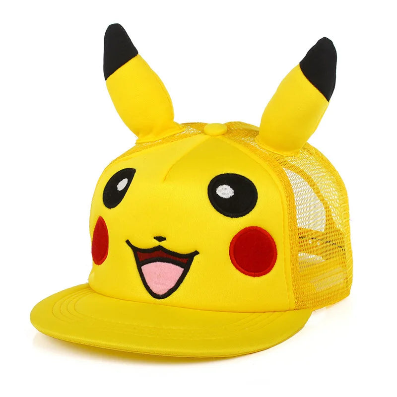Fashion Pokemon Baseball Cap Anime Adjustable Cosplay Hat Kawaii Hip Hop Hat Adult Children Hats Toy Charm Birthday Gift
