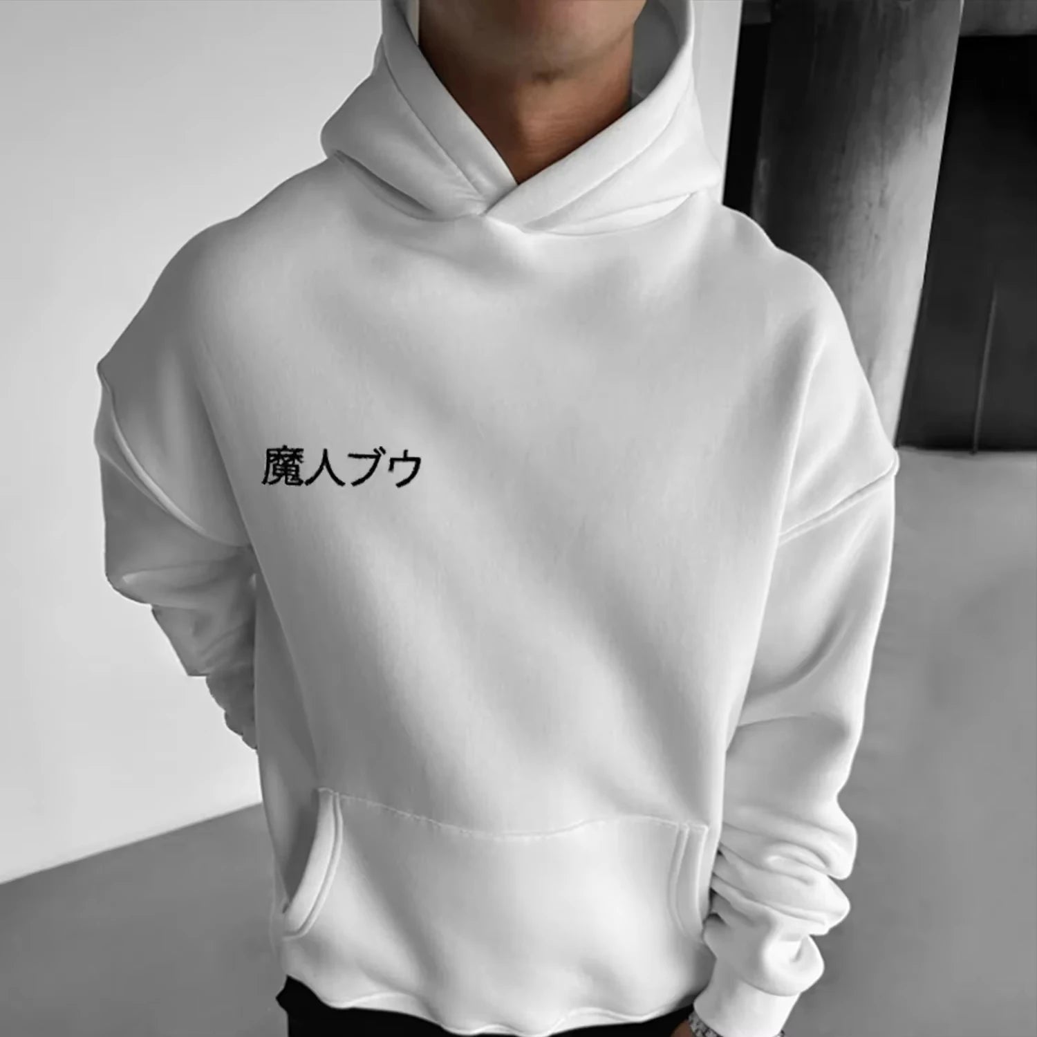 Oversized Men's Hoodie Anime Dragon Ball Majin Graphic Streetwear Sweatshirt Women Long Sleeve Y2k Autumn Sweater Tops Unisex