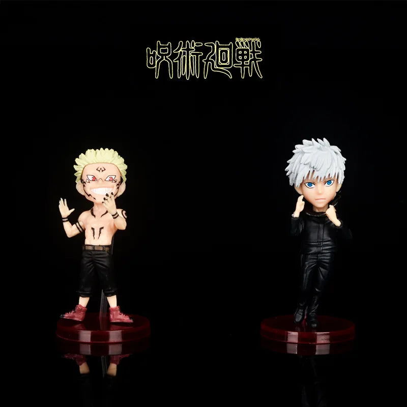 9cm 2pcs Jujutsu Kaisen Fushiguro Megumi Satoru Gojo Itadori Yuji Ryomen Sukuna Action Figure Toys Collection Christmas Gift