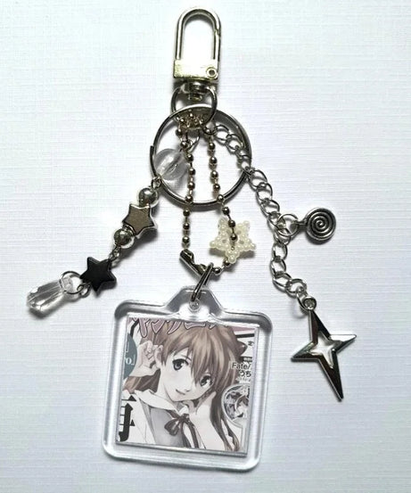 Reading table! Keychain New Century Evangelion Anime