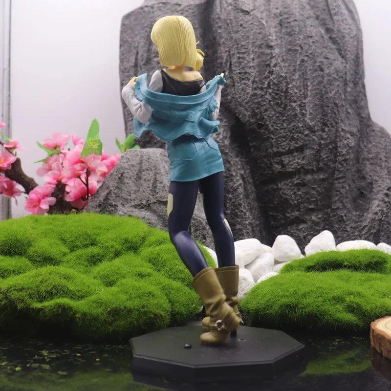 27cm Anime Dragon Ball Z Android 18 Figure Android PVC Action Figurine Collection Model Toys for Children Gifts