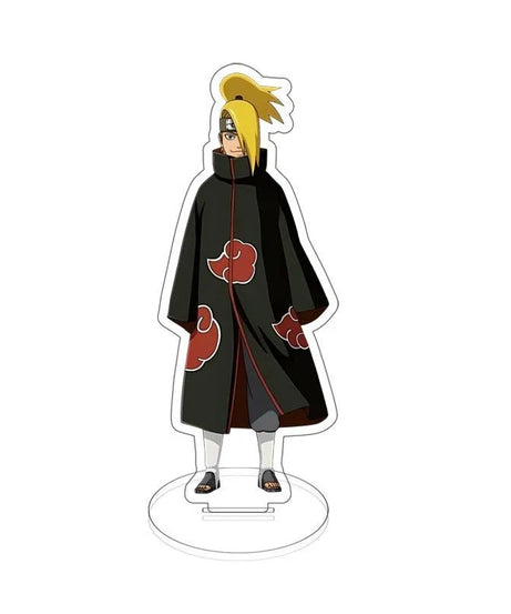 Anime Naruto Akatsuki Uchiha Itachi Stand Model Plate Acrylic Display Desk Decor Figure  Decoration Keychain Friends Gift